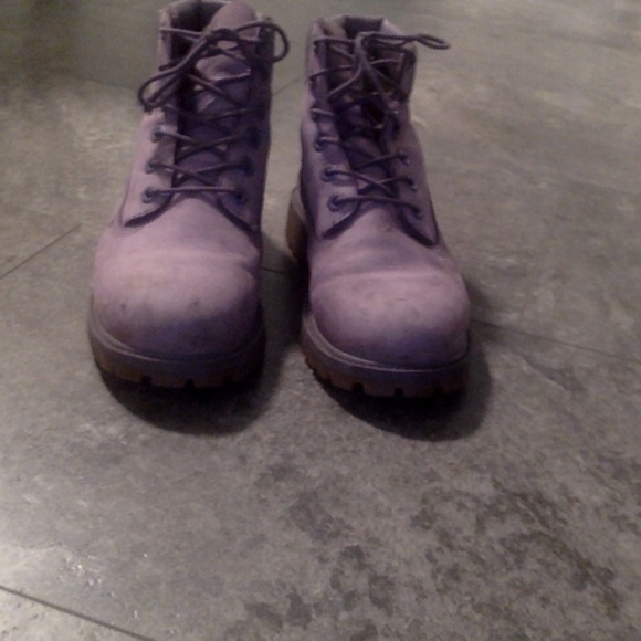 Timberland Kids Boots Size 4.5 Light Purple - Picture 3 of 10